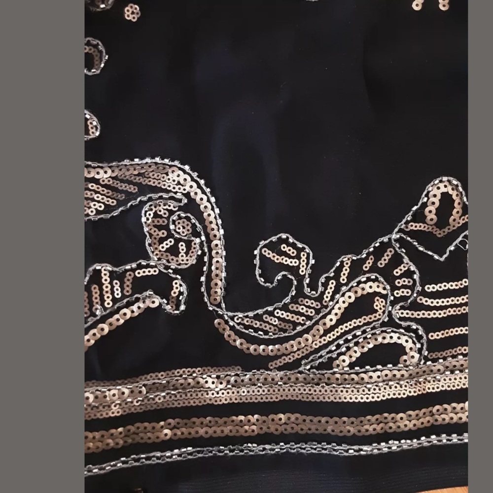Mieeion Bead Embellished Pencil Skirt Size M Black - Picture 3 of 5